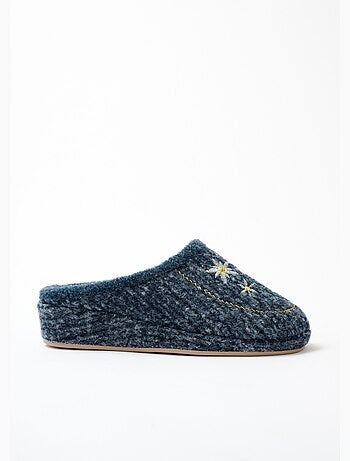 Chaussons mules brodés largeur confort - afibel