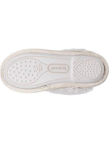 Chaussons mules chat fantaisie confort moelleux femme