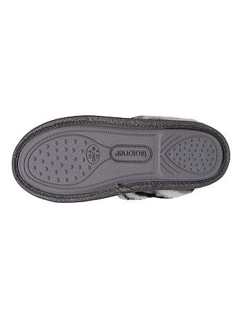 Chaussons mules chat fantaisie femme Isotoner