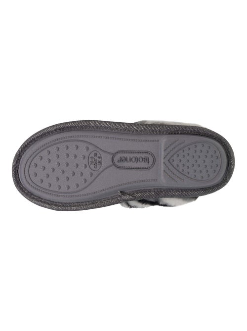 Chaussons mules chat fantaisie femme Isotoner - Kiabi
