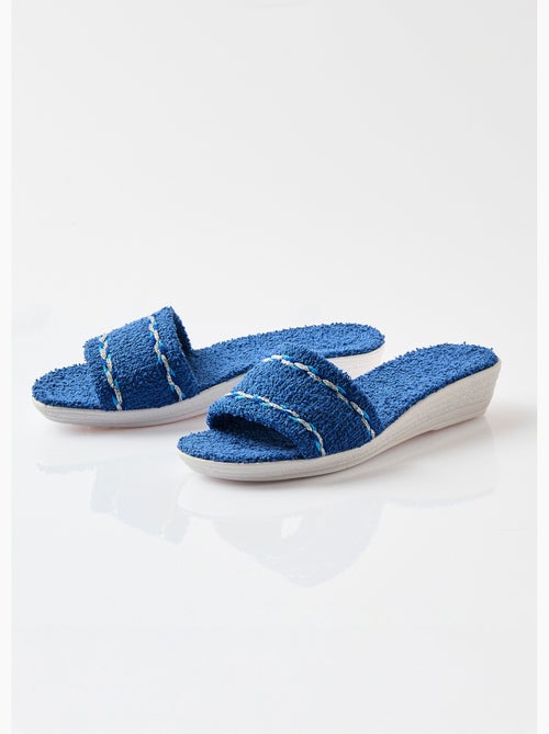 Chaussons mules compensés éponge - afibel - Kiabi Chaussons mules compensés éponge - afibel - Kiabi