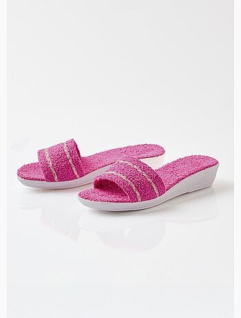 Chaussons mules compensés éponge - Afibel