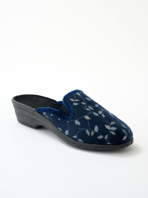 Chaussons mules compensés largeur confort - Kiabi