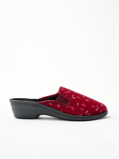 Chaussons mules compensés largeur confort - Kiabi