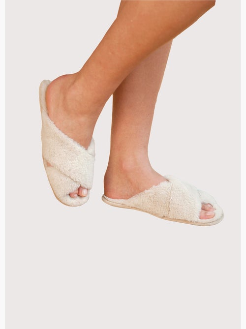 Chaussons mules croisés largeur confort - Afibel - Kiabi