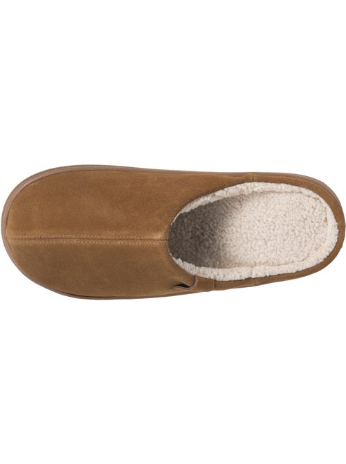 Chaussons mules cuir extra confort homme isotoner - Kiabi Chaussons mules cuir extra confort homme isotoner - Kiabi