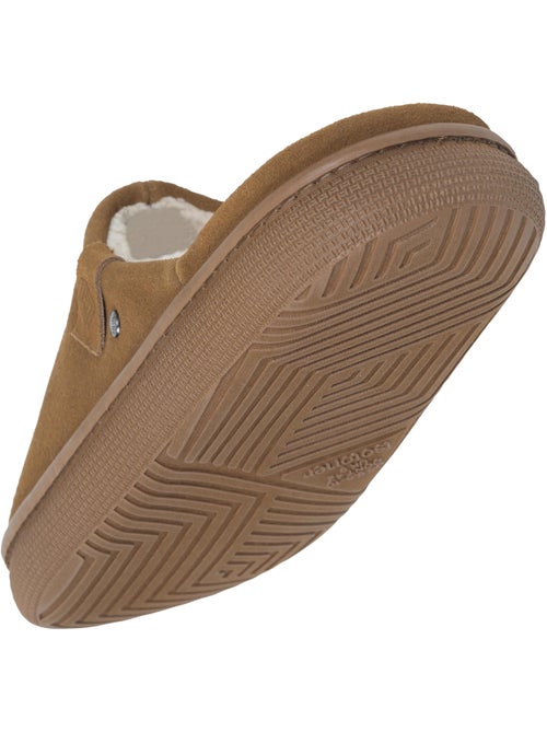 Chaussons mules cuir extra confort homme isotoner - Kiabi Chaussons mules cuir extra confort homme isotoner - Kiabi