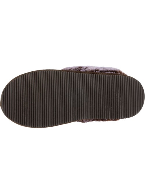 Chaussons mules cuir fourré chaud femme isotoner - Kiabi Chaussons mules cuir fourré chaud femme isotoner - Kiabi