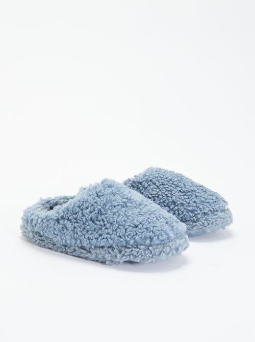 Chaussons mules effet moutonné - Kiabi Chaussons mules effet moutonné - Kiabi