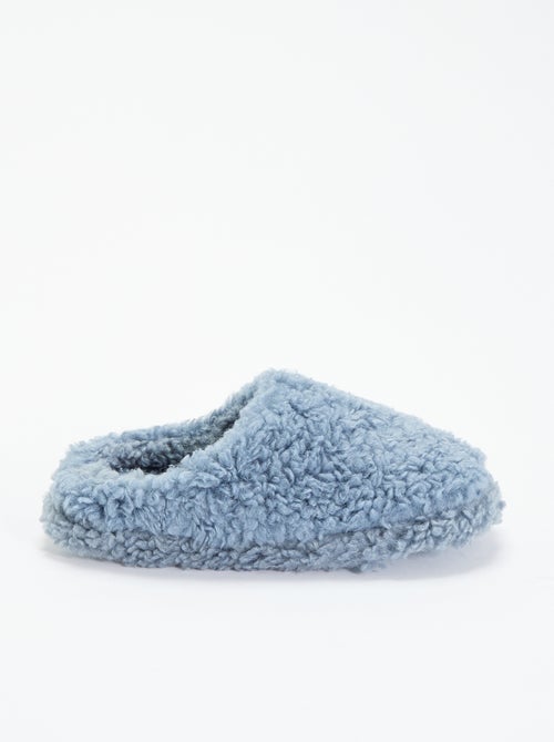 Chaussons mules effet moutonné - Kiabi Chaussons mules effet moutonné - Kiabi