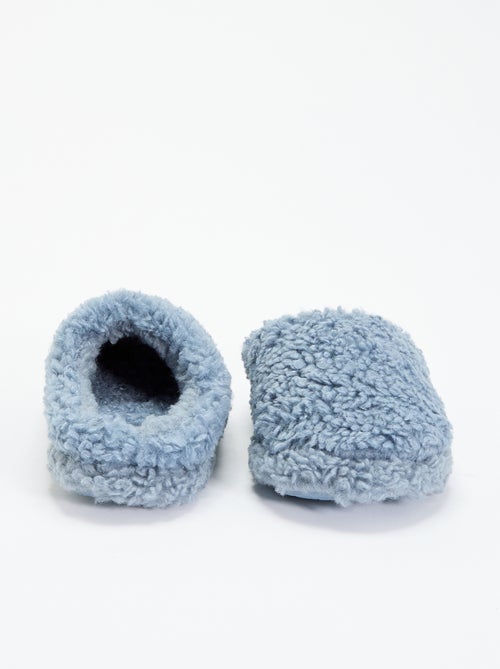 Chaussons mules effet moutonné - Kiabi Chaussons mules effet moutonné - Kiabi