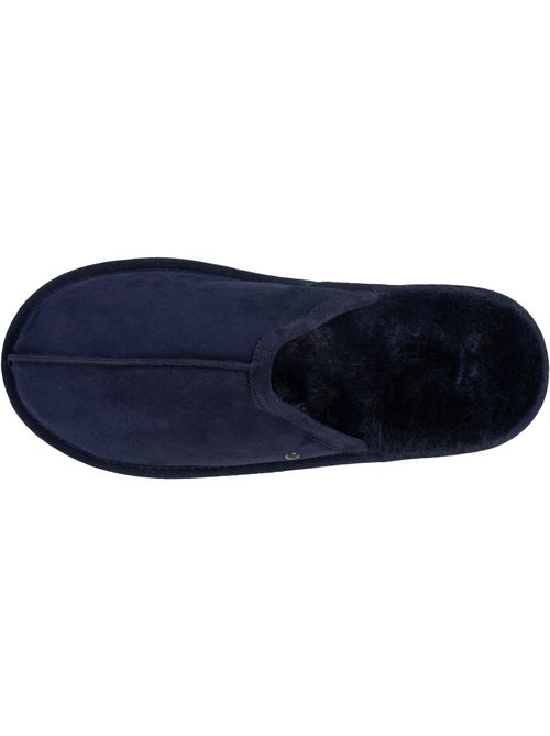 Chaussons mules en cuir et interieur ultra doux en homme isotoner - Kiabi Chaussons mules en cuir et interieur ultra doux en homme isotoner - Kiabi
