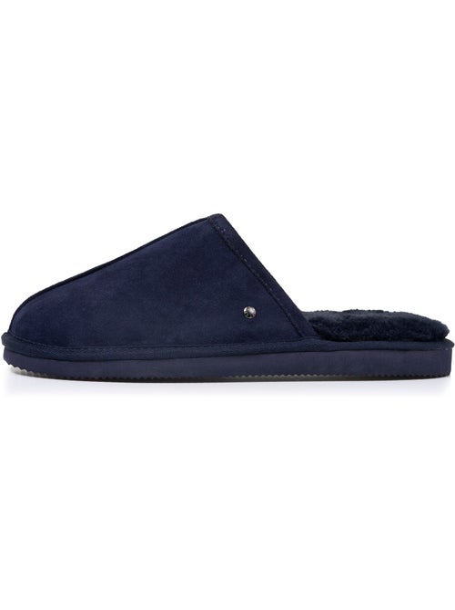 Chaussons mules en cuir et interieur ultra doux en homme isotoner - Kiabi Chaussons mules en cuir et interieur ultra doux en homme isotoner - Kiabi