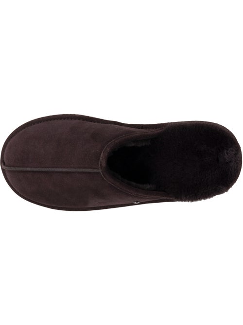Chaussons mules en cuir et interieur ultra doux en homme isotoner - Kiabi Chaussons mules en cuir et interieur ultra doux en homme isotoner - Kiabi