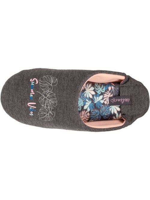 Chaussons mules en jersey et semelle à picots femme isotoner - Kiabi Chaussons mules en jersey et semelle à picots femme isotoner - Kiabi