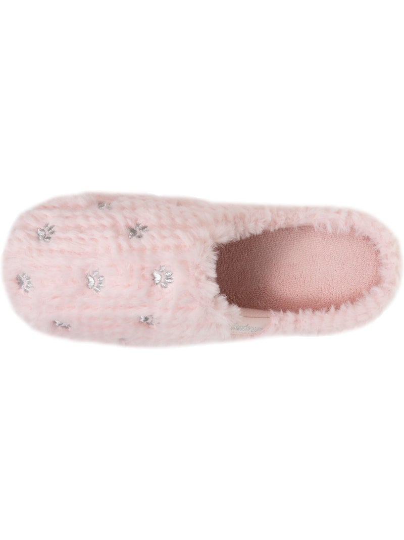 Chaussons mules en matière douce, semelle ergonomique fille isotoner Rose - Kiabi