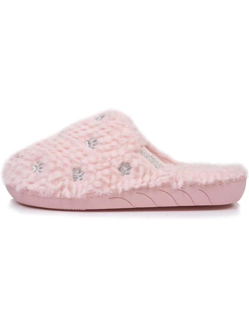 Chaussons mules en matière douce, semelle ergonomique fille isotoner Rose - Kiabi