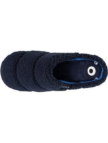 Chaussons mules en sherpa, semelle ergonomique confort garçon isotoner