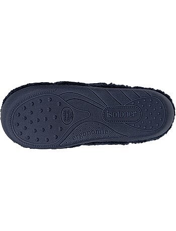 Chaussons mules en sherpa, semelle ergonomique confort garçon isotoner