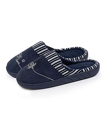 Chaussons mules en suédine, semelle ergonomique confort fille Isotoner