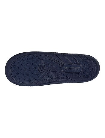 Chaussons mules en suédine, semelle ergonomique confort garçon Isotoner