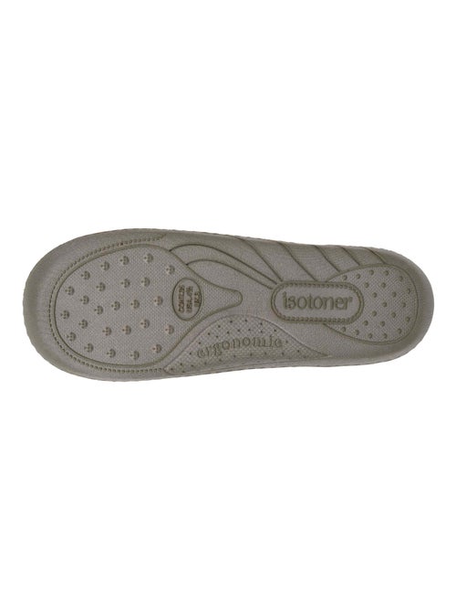 Chaussons mules en tissu polaire, semelle ergonomique garçon Isotoner - Kiabi