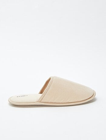 Chaussons mules en velours