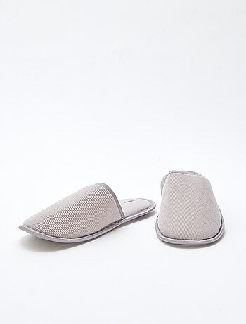 Chaussons mules en velours