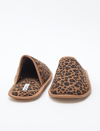 Chaussons mules en velours