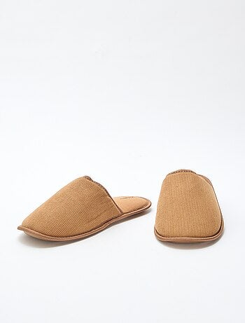 Chaussons mules en velours