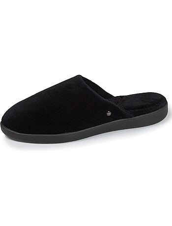 Chaussons mules en velours ultra doux femme isotoner