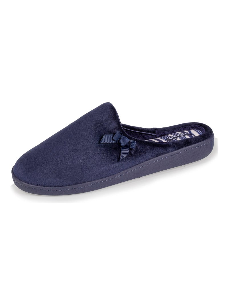 Chaussons mules  femme Isotoner Bleu marine - Kiabi