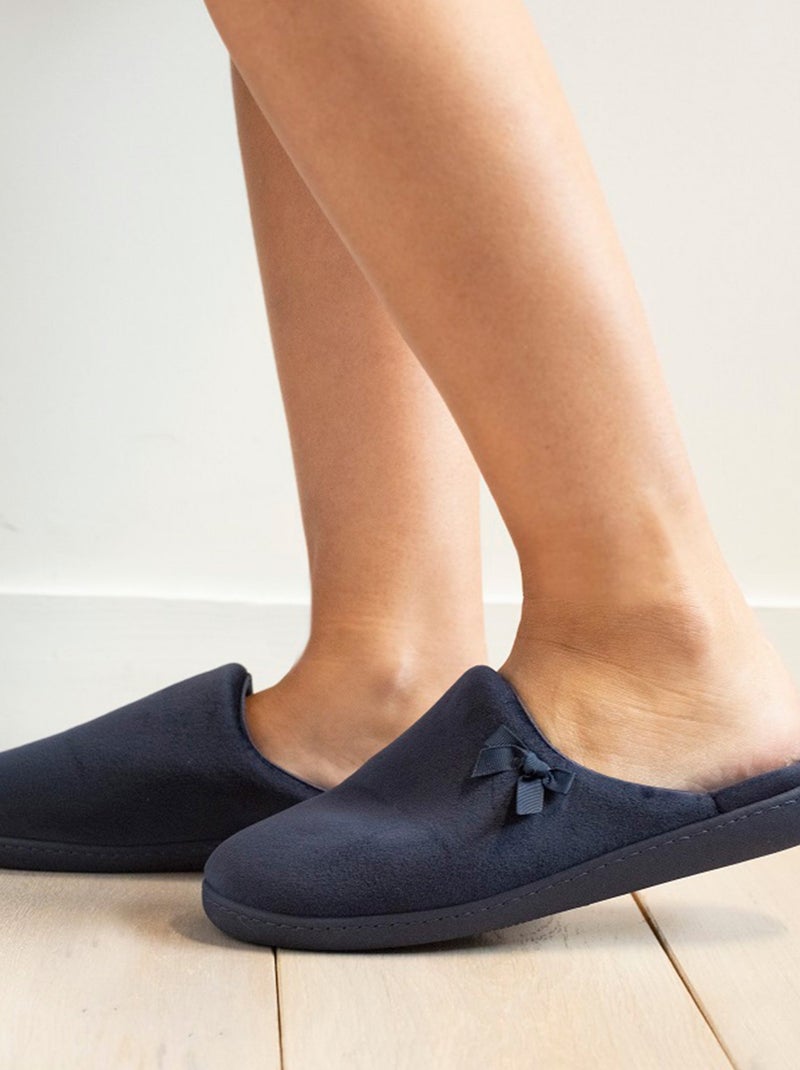 Chaussons mules  femme Isotoner Bleu marine - Kiabi