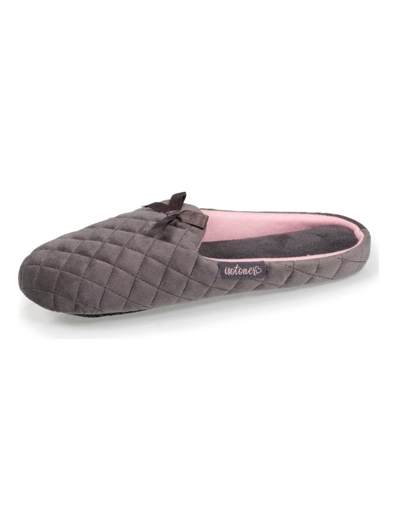 Chaussons mules  femme Isotoner Gris foncé - Kiabi