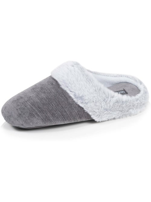 Chaussons mules femme Isotoner - Kiabi Chaussons mules femme Isotoner - Kiabi