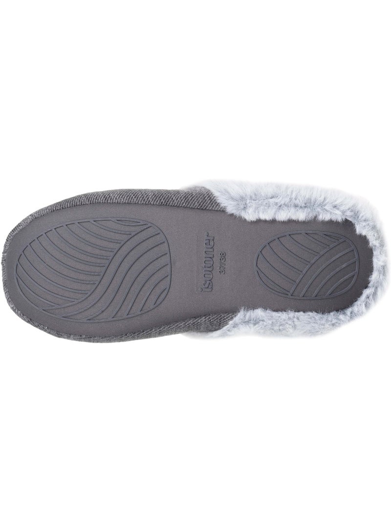 Chaussons mules  femme Isotoner Gris foncé - Kiabi