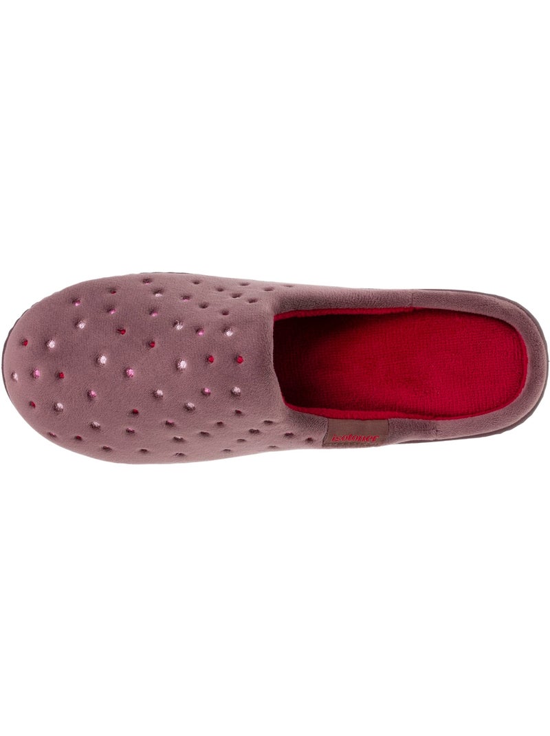 Chaussons mules  femme isotoner Taupe - Kiabi