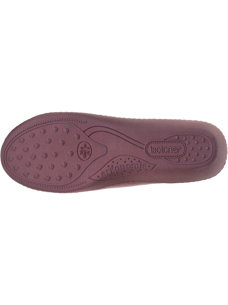 Chaussons mules  femme isotoner Taupe - Kiabi