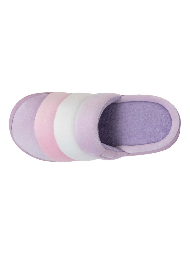 Chaussons mules femme xtra bloup multico Isotoner Multicolore - Kiabi