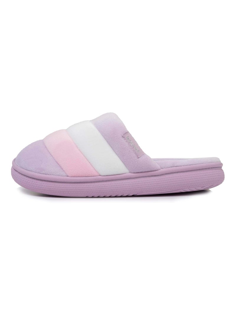 Chaussons mules femme xtra bloup multico Isotoner Multicolore - Kiabi