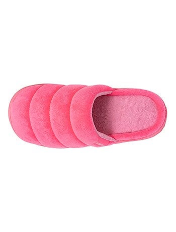 Chaussons mules femme xtra bloup rose Isotoner