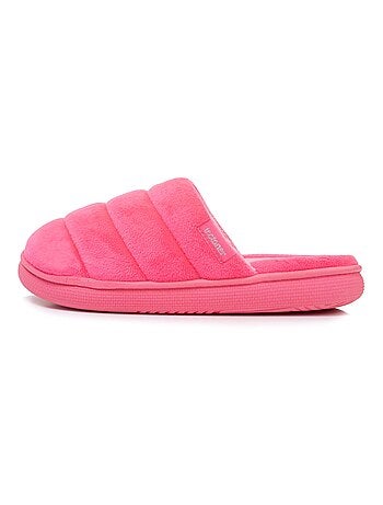 Chaussons mules femme xtra bloup rose Isotoner