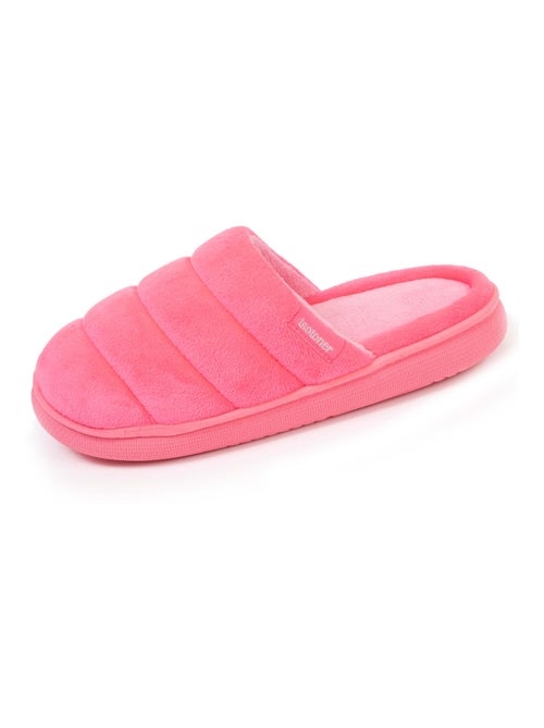 Chaussons mules femme xtra bloup rose Isotoner - Kiabi