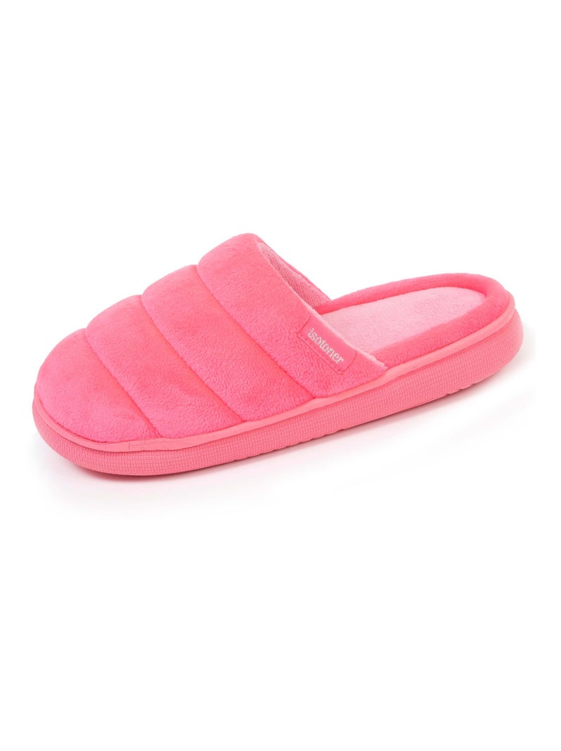 Chaussons mules femme xtra bloup rose Isotoner Rose - Kiabi