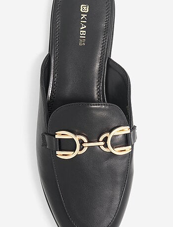 Chaussons mules forme mocassins
