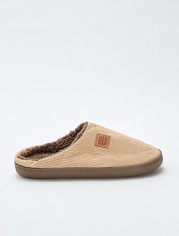 Chaussons mules fourrés