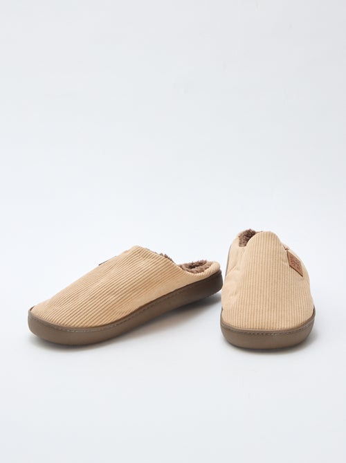 Chaussons mules fourrés - Kiabi