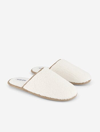 Chaussons mules fourrés
