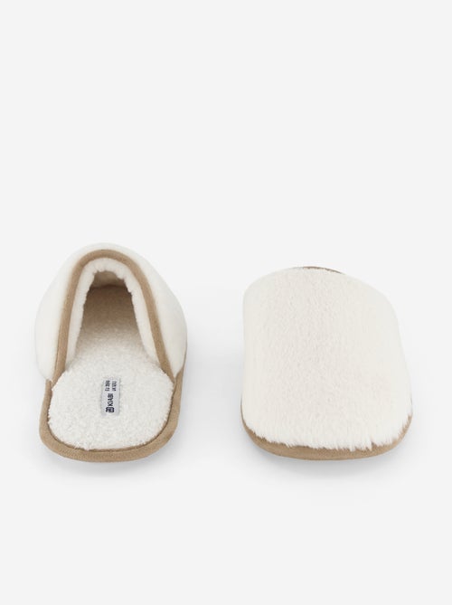 Chaussons mules fourrés - Kiabi Chaussons mules fourrés - Kiabi