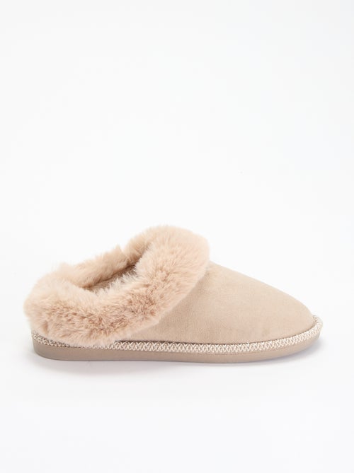 Chaussons mules fourrés - Kiabi Chaussons mules fourrés - Kiabi